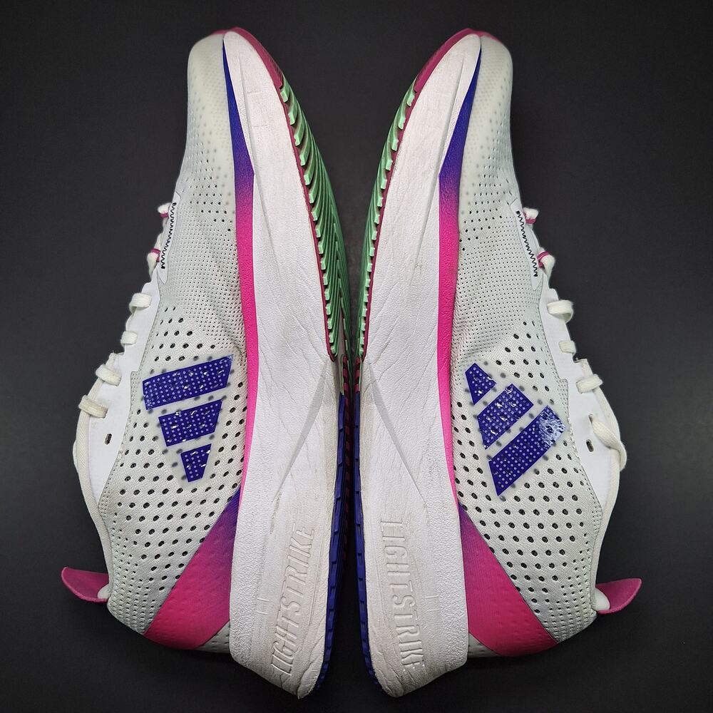 Adidas Adizero SL White Lucid Blue Fuchsia Running Shoes GV9095 Men's Size 7 - Picture 11 of 16